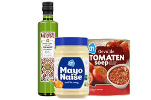 Soepen, sauzen, kruiden, olie