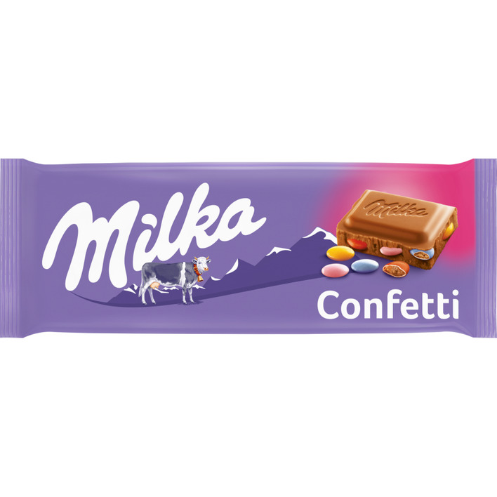 Milka Chocoladereep confetti