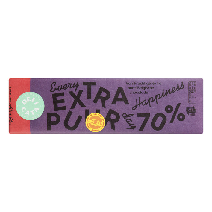 Delicata Reep extra pure chocolade 70%