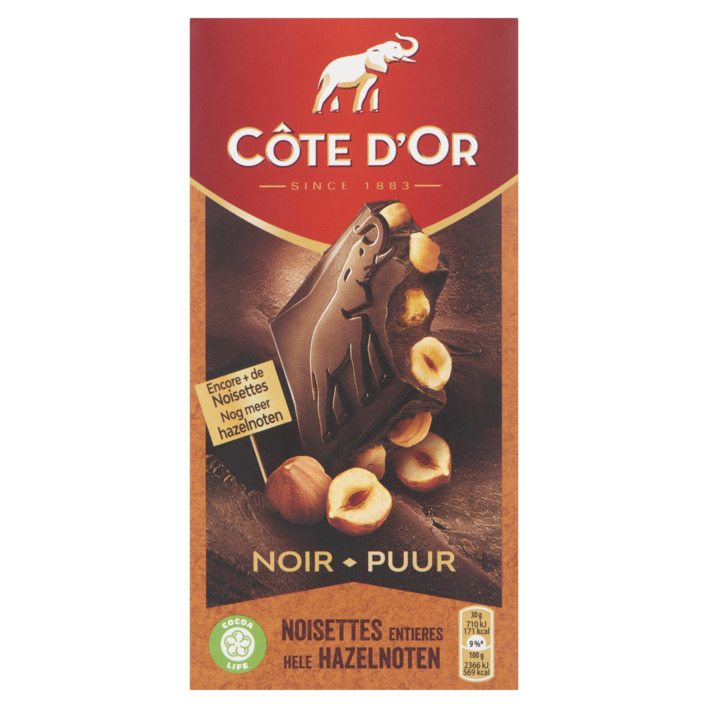 Côte d'Or Reep puur hele hazelnoot