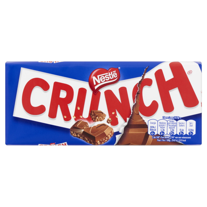 Nestlé Crunch melkchocolade reep