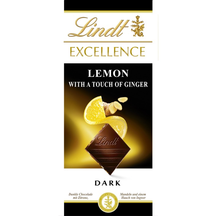 Lindt Excellence gember citroen pure chocolade