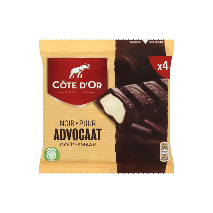 Côte d'Or Reep puur met advocaat 4-pack