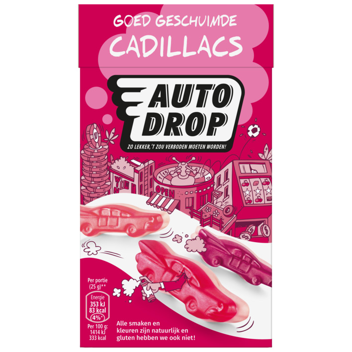 Autodrop Goed geschuimde cadillacs