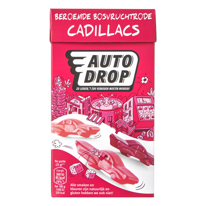 Autodrop Beroemde bosvruchtrode cadillacs
