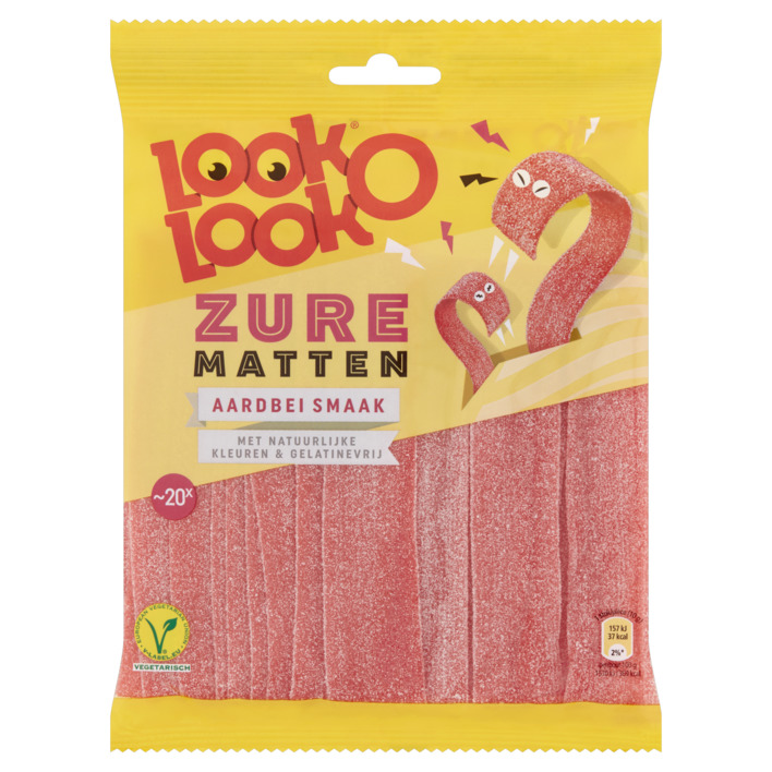 Look-O-Look Zure streken aardbei smaak value pack