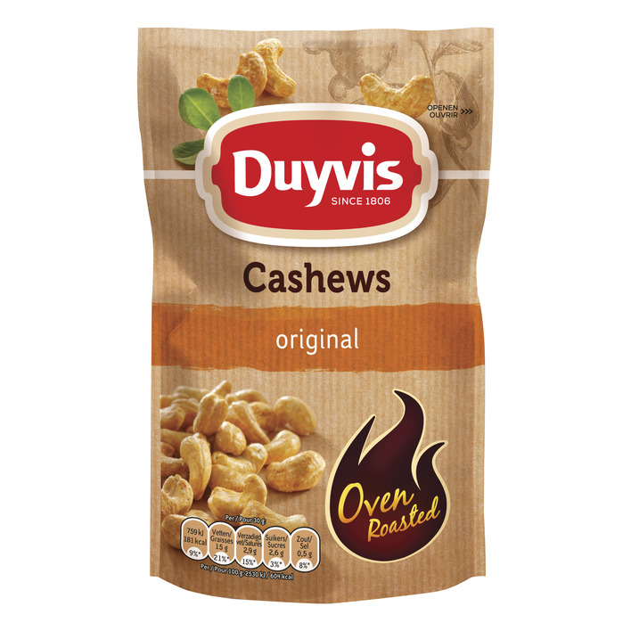 Duyvis Oven roasted cashews salted