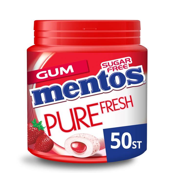 Mentos Gum Pure fresh aardbei