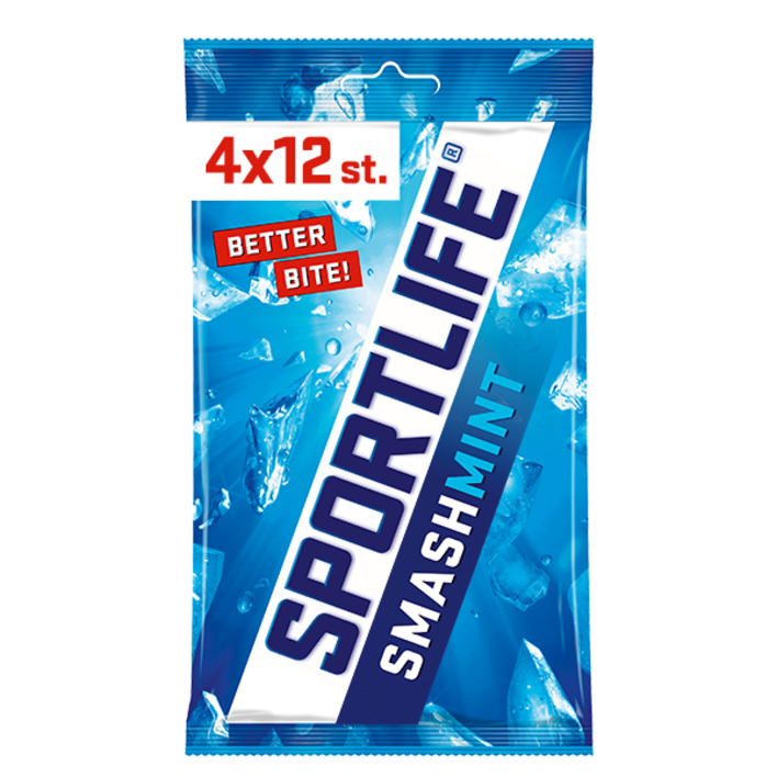 Sportlife Smashmint sugar free gums 4-pack