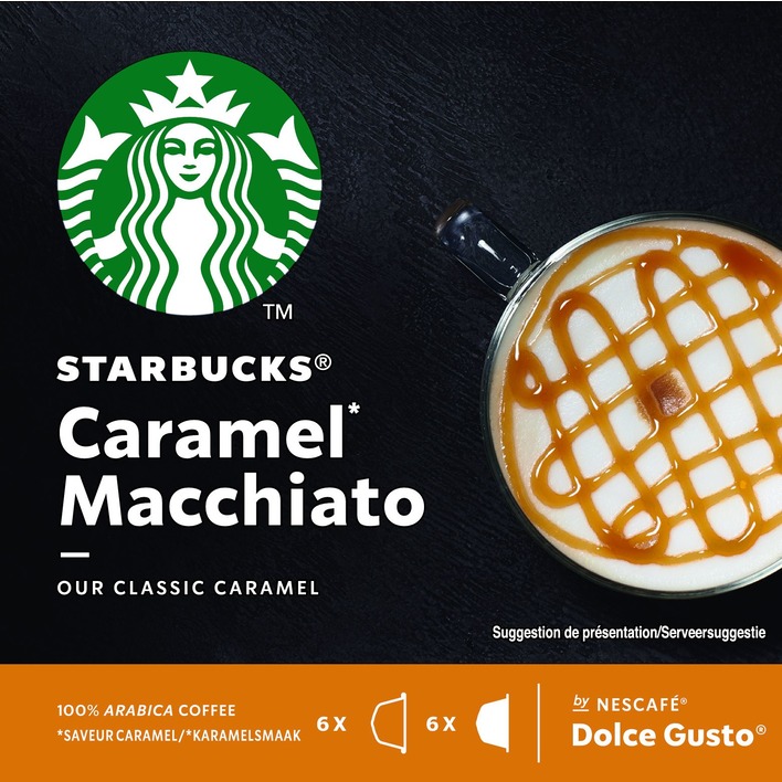 Starbucks Dolce gusto compatible macchiato caramel