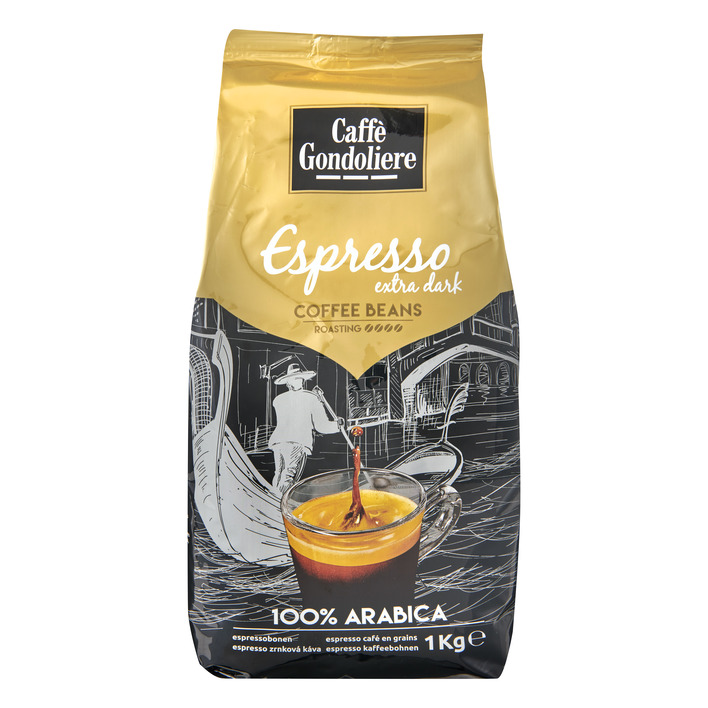 Caffè Gondoliere Espresso extra dark coffee beans