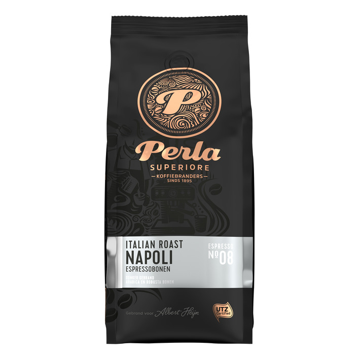 Perla Superiore Italian roast Napoli espressobonen