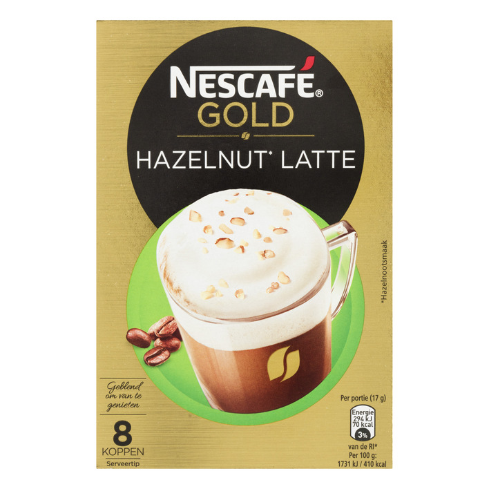 Nescafé Hazelnut latte oploskoffie