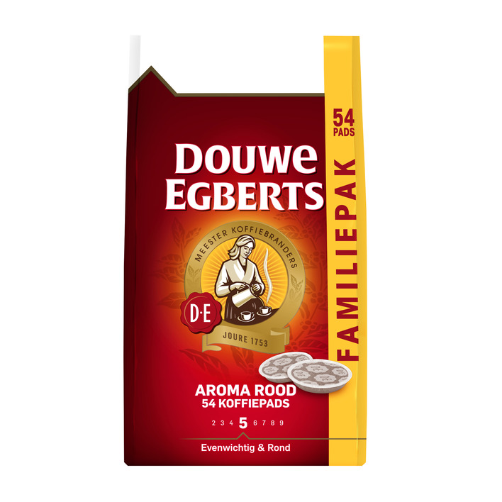 Douwe Egberts Aroma rood koffiepads familiepak