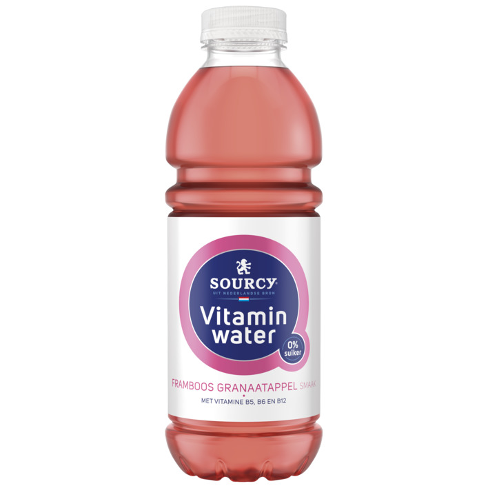 Sourcy Vitaminwater framboos granaatappel