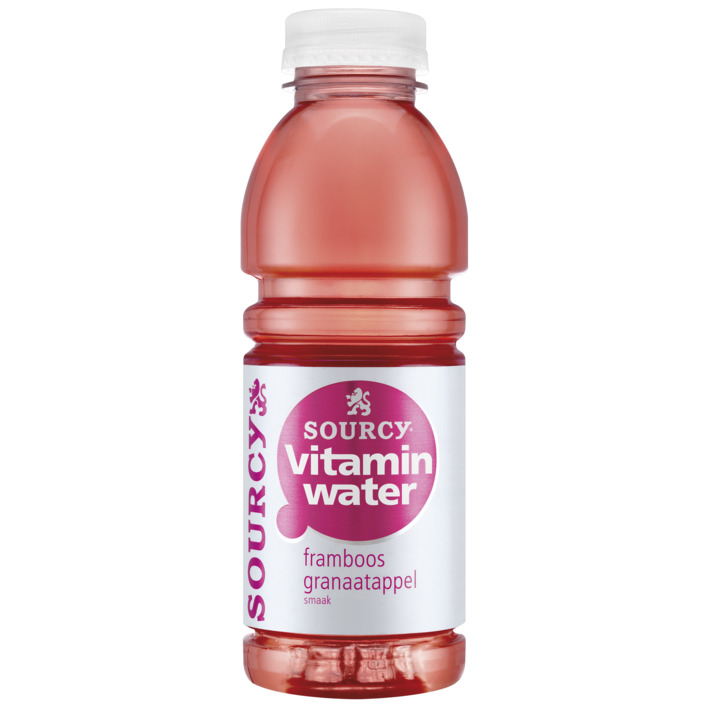 Sourcy Vitaminwater framboos granaatappel