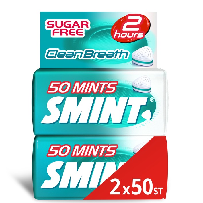 Smint Clean breath intense mint 2-pack