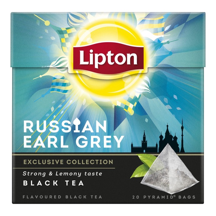 Lipton Russian earl grey black tea lemon
