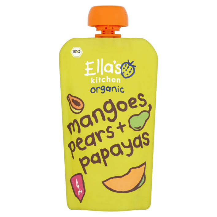 Ella's kitchen Mango's, peren + papaya's 4m+ bio