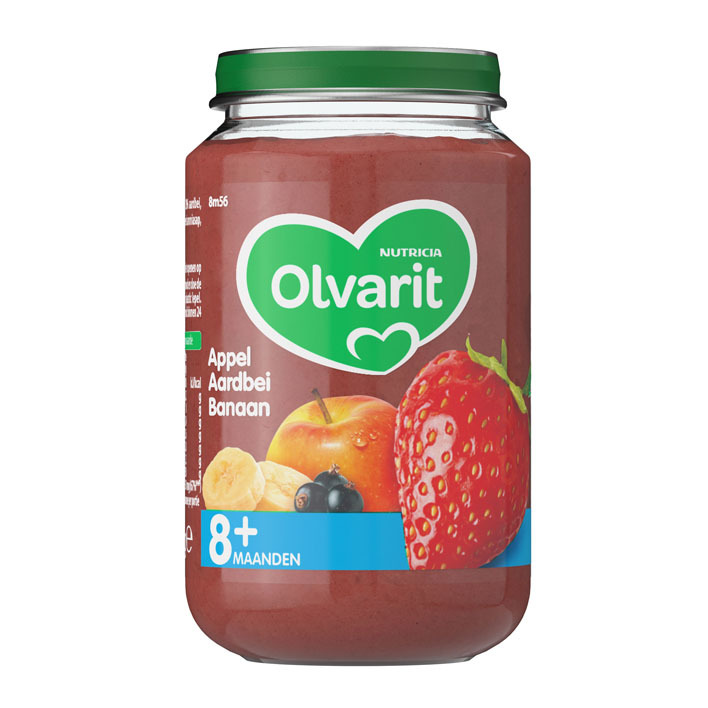 Olvarit 8+ mnd appel aardbei banaan 8m+