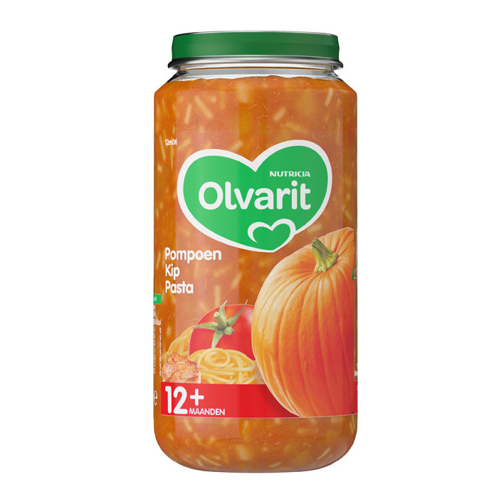 Olvarit Pompoen kip pasta 12m+