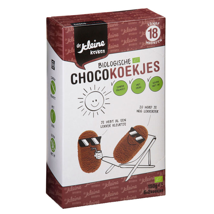 De Kleine Keuken Biologische chocokoekjes 18m+