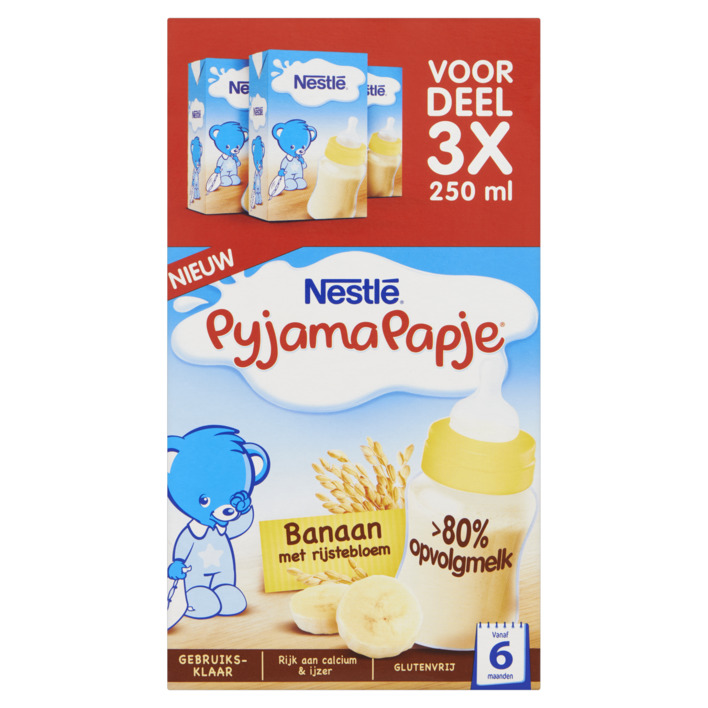 Nestlé Pyjamapapje banaan 6m+ 3x voordeel