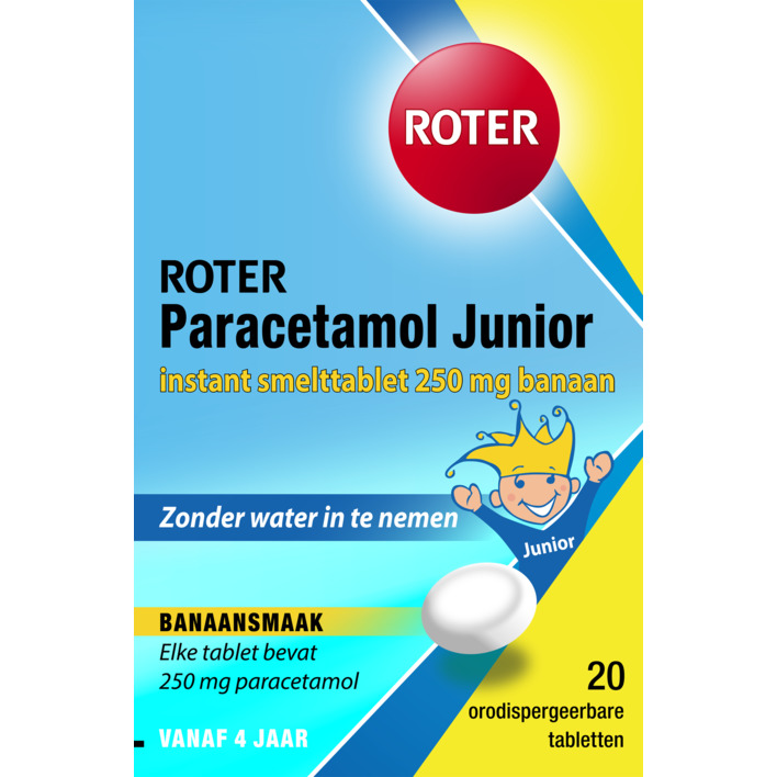 Roter Paracetamol junior 250mg smelttabletten