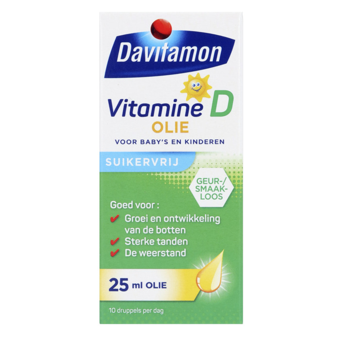 Davitamon Vitamine d olie voor baby's en kinderen