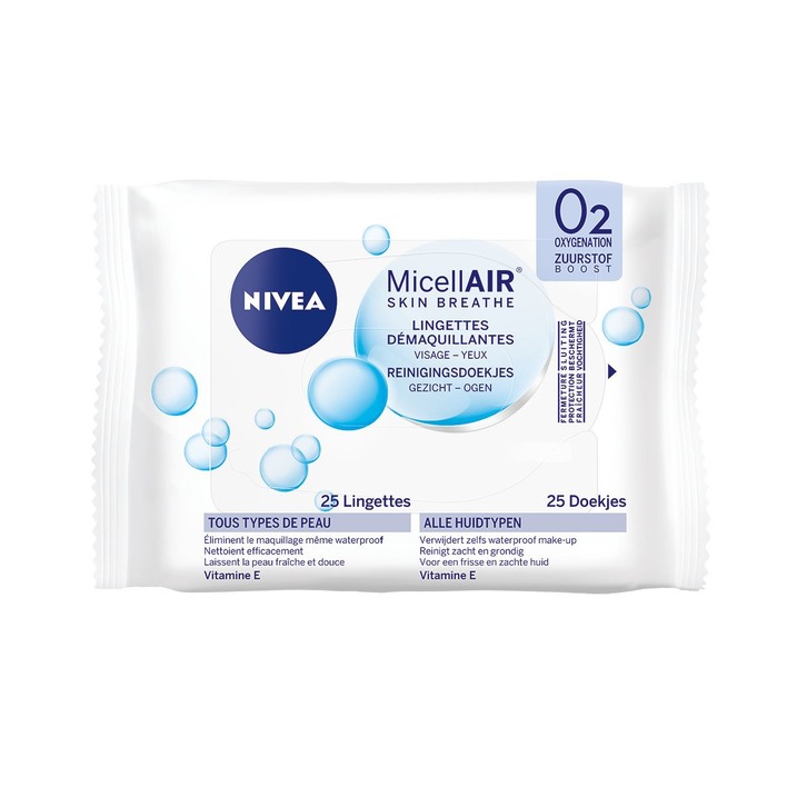 NIVEA Skin breathe micellair reinigingsdoekjes