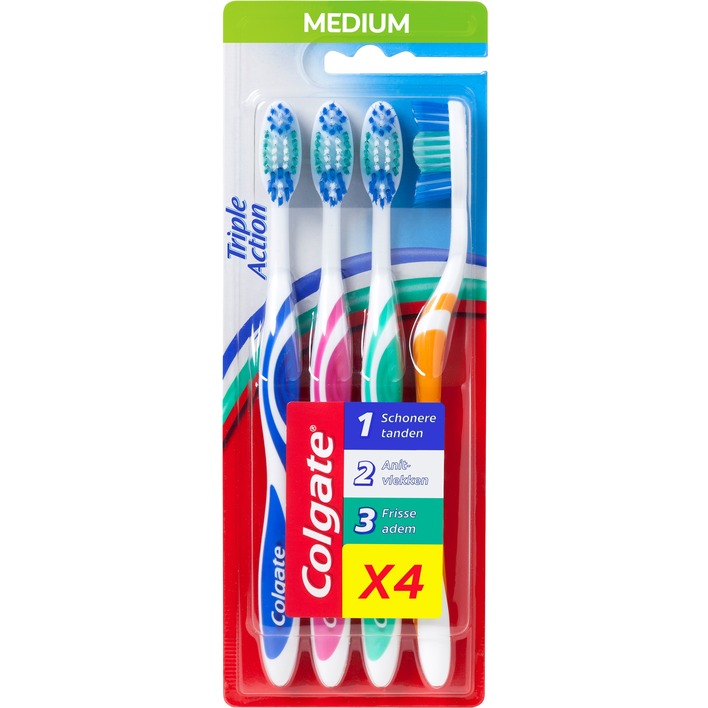 Colgate Triple action medium tandenborstels
