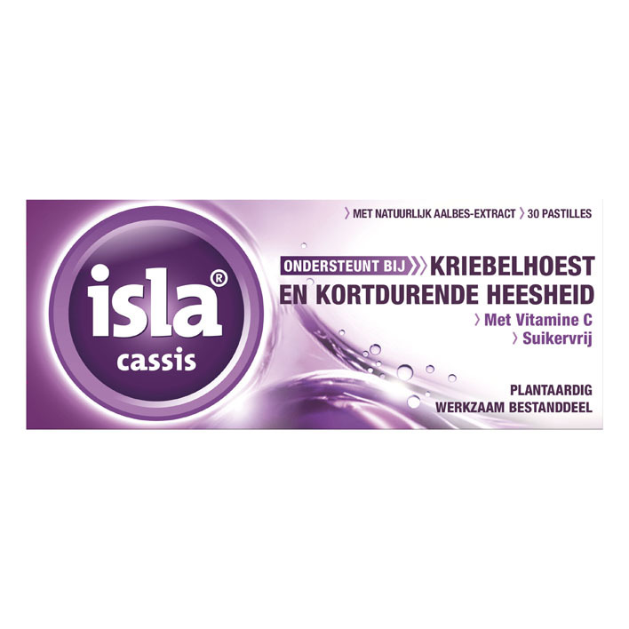 Isla Cassis zuigtablet tegen kriebelhoest