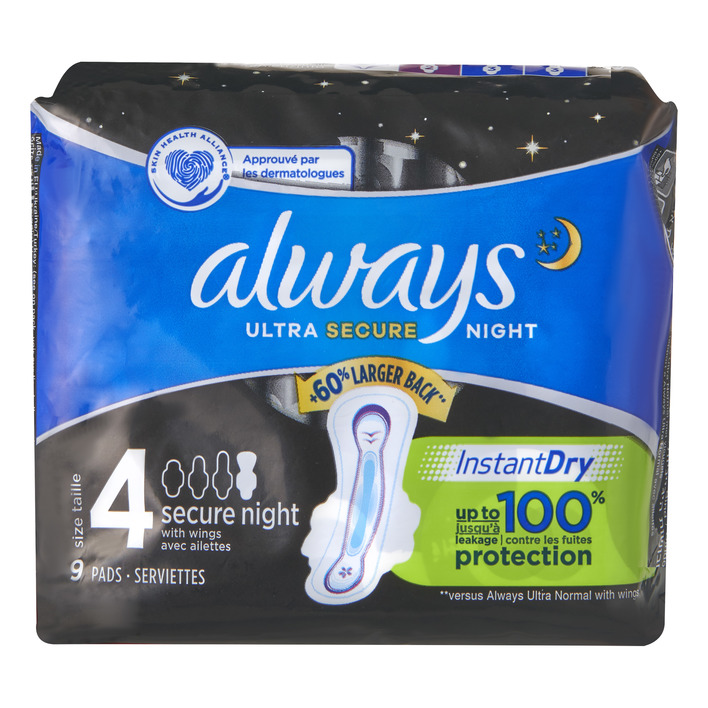 Always Ultra secure night wings maandverband