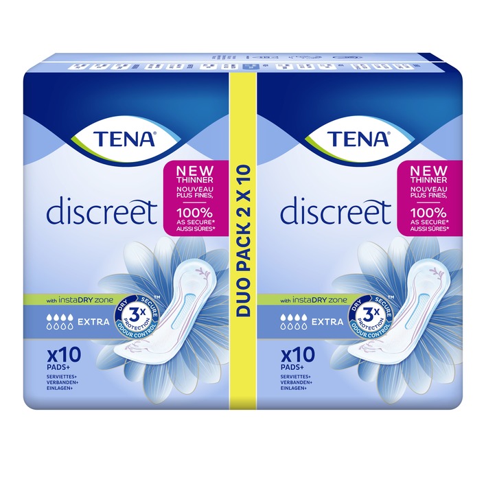 Tena Discreet extra inlegkruisjes duo pack