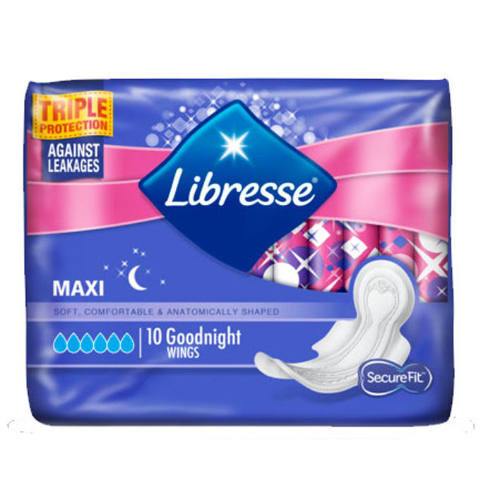 Libresse Maxi goodnight wings maandverband