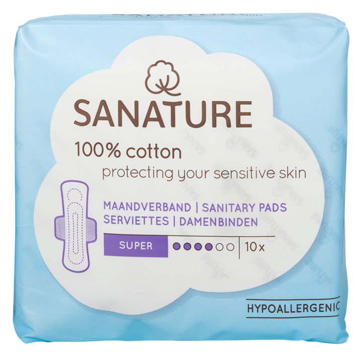 Sanature Katoenen maandverband super