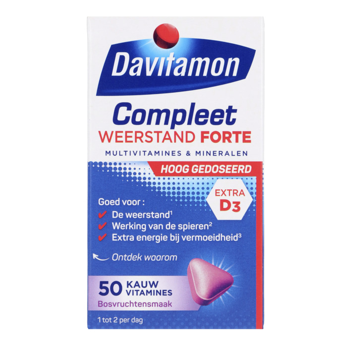 Davitamon Compleet weerstand forte kauwvitamines