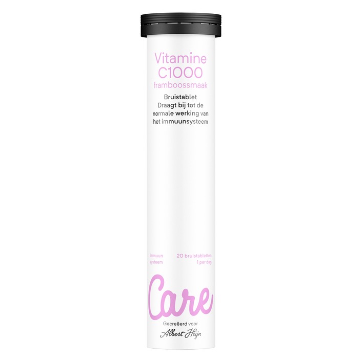 Care Vitamine C framboossmaak bruistablet