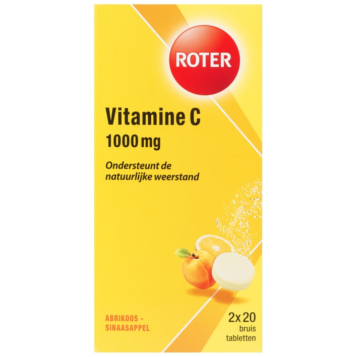 Roter Vitamine C 1000mg abrikoos bruistablet