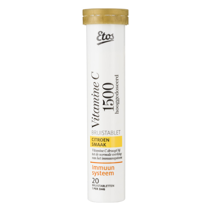 Etos Vitamine C 1500 bruistabletten citroen