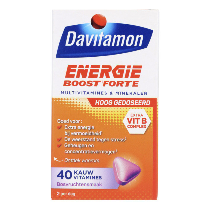 Davitamon Energie boost kauwvitamines