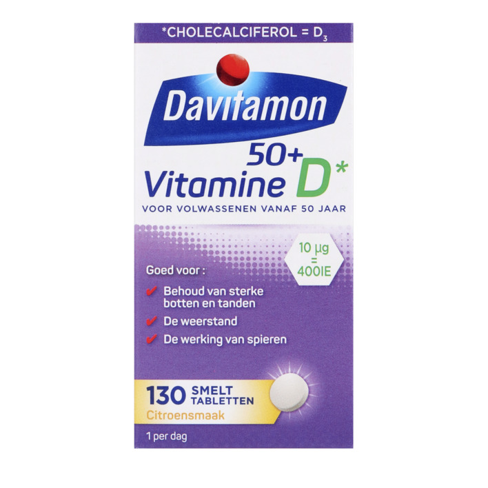 Davitamon Vitamine D 50+ citroensmaak