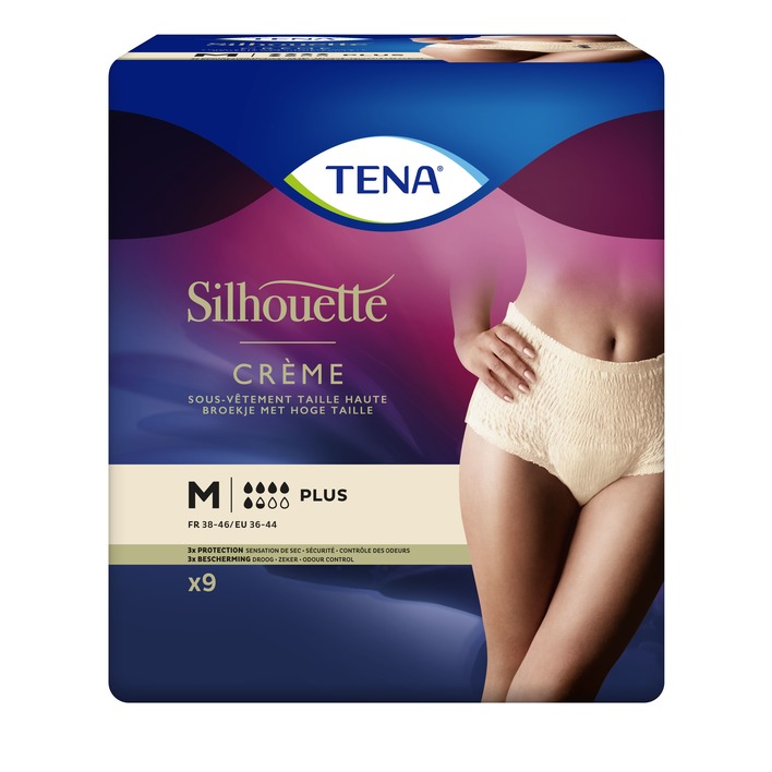 Tena Silhouette plus high waist crème M
