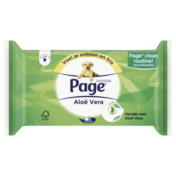 Page Aloe vera vochtig toiletpapier