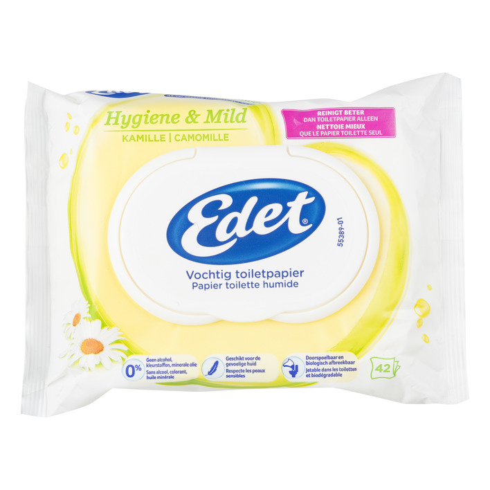 Edet Kamille vochtig toiletpapier