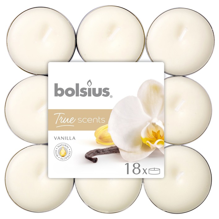 Bolsius True scents geurtheelichten vanille
