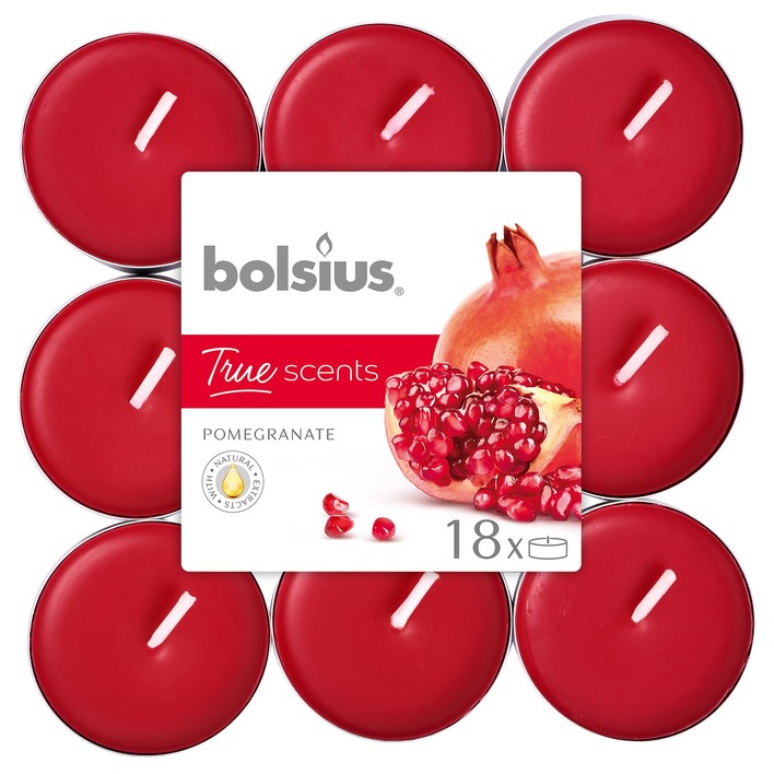 Bolsius True scents geurtheelichten granaatappel