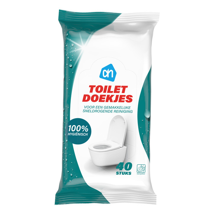 AH Toilet reinigingsdoekjes vochtig