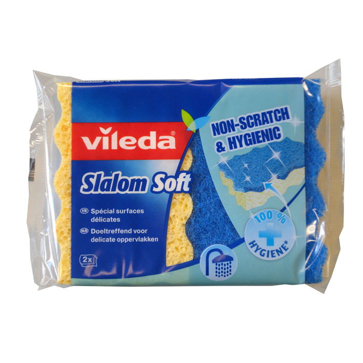 Vileda Schuursponsen Slalom Soft 2-Pack