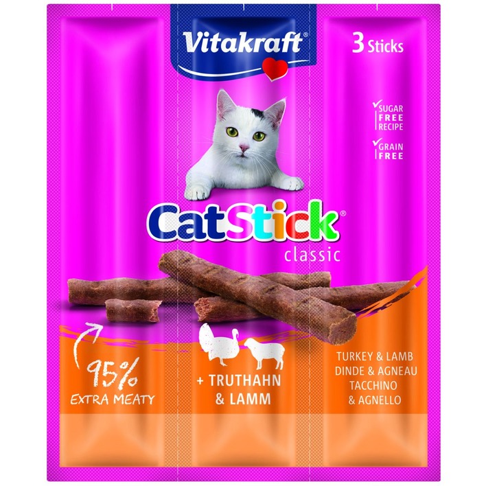 Vitakraft Catsticks mini kalkoen lam